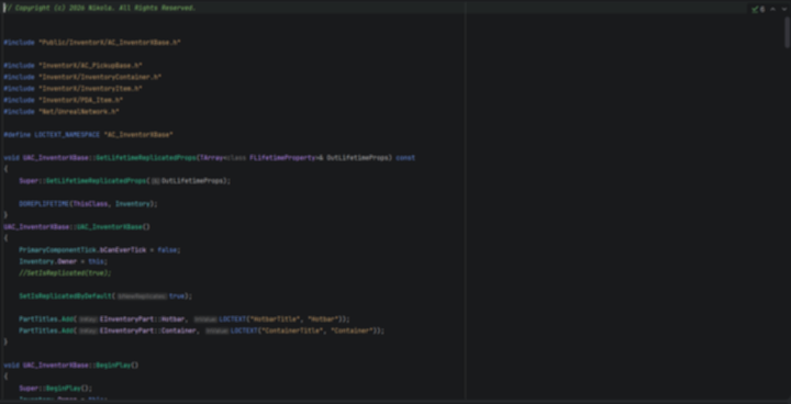 Creation of my own Inventory System in Unreal Engine